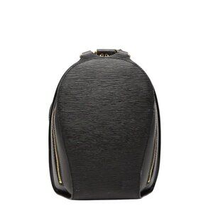 Louis Vuitton Epi Mabillon Backpack Noir Black Leather